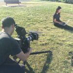 Outdoor set: professional video content creation by fastcut in an open natural setting